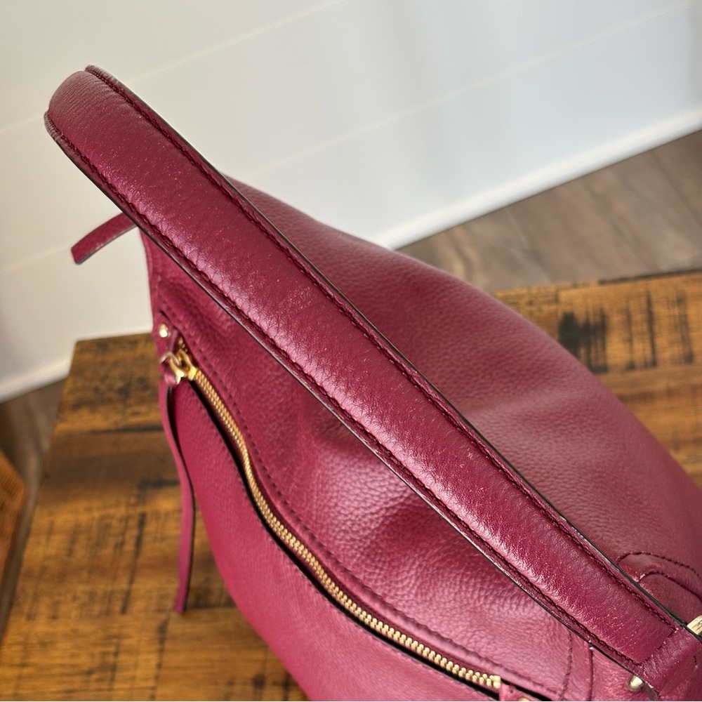Kate Spade Cobble Hill Teagan Leather Hobo Bag in Merlot - Picture 13 of 16